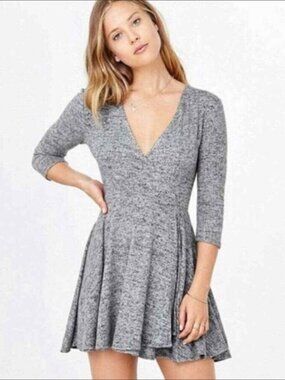 Kimchi Blue Heather Gray Mini Dress
